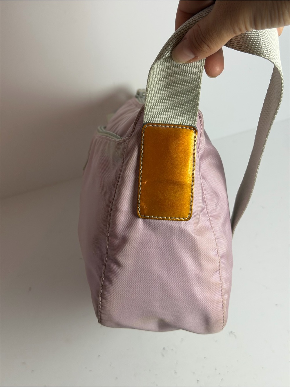 Prada Tessuto Soft Pink Hue Nylon Shoulder Crossbody Bag - Picture 8 of 16